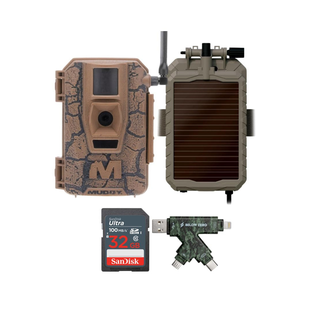 Front view of Muddy Mitigator cellular camera for rugged field scouting.