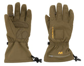 MUDDY Nucleus heated softshell gloves front view for all-weather warmth and dexterity