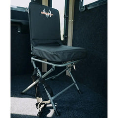 Side view showing foldable design