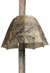 Muddy Pop-Up Umbrella offers 54-inch-wide coverage for tree stands, keeping gear dry.