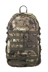 Muddy Pro 1300 backpack front view with rain cover for weather protection