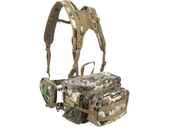 MUDDY Pro Lumbar 500 Pack main compartment open view for easy gear organization.