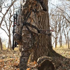 360-degree tether with bungee on Muddy Safeguard harness