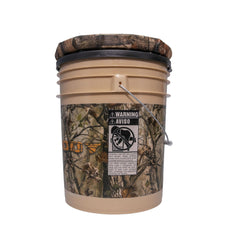 MUDDY Spin Top Seat offers easy access to bucket storage.