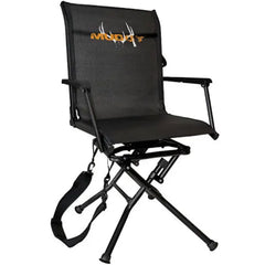 Muddy Swivel Ground Seat base stability provides secure seating on uneven terrain.