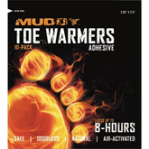 MUDDY Toe Warmer with Adhesive 10-pack front view, long-lasting warmth up to eight hours