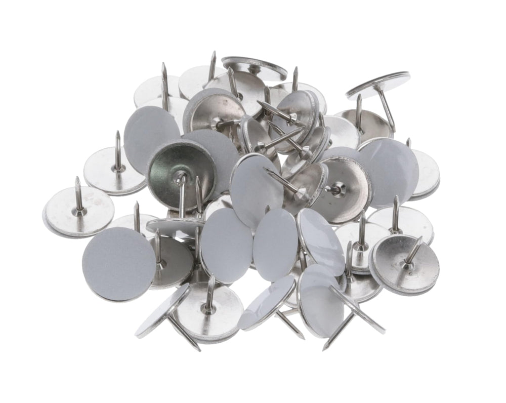 White reflective trail marking tacks in pack of 50