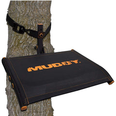 Muddy Ultra Tree Seat with rugged steel frame for durable outdoor seating.