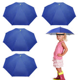 MUFEKUM 4-pack umbrella hats blue color for kids