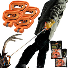 Reflection-safe orange dual loop straps on MULTUS deer drag rope.