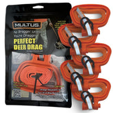 MULTUS Perfect Deer Drag Rope detailed view highlights rugged strap and HDPE handle for durability.
