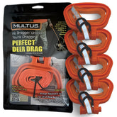 MULTUS deer drag rope setup for field use with easy attachment.