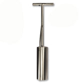 Murff's Claminator vent-tube clam gun in stainless steel for easier sand extraction