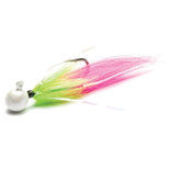 Mustad Addicted Tailout Twitcher Jig 1oz Pearl-Anadro Green Chartruese-Mystic Black - front view