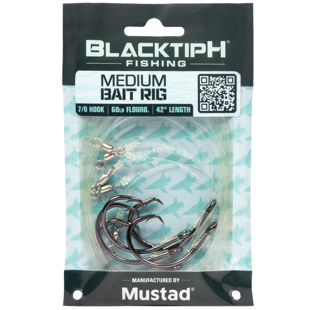 Mustad BlacktipH live bait rig assembly for dependable saltwater setup.