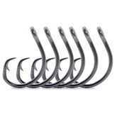 Mustad Demon Offset Circle 4X Strong 8/0 front view highlighting durability and sharpness potential