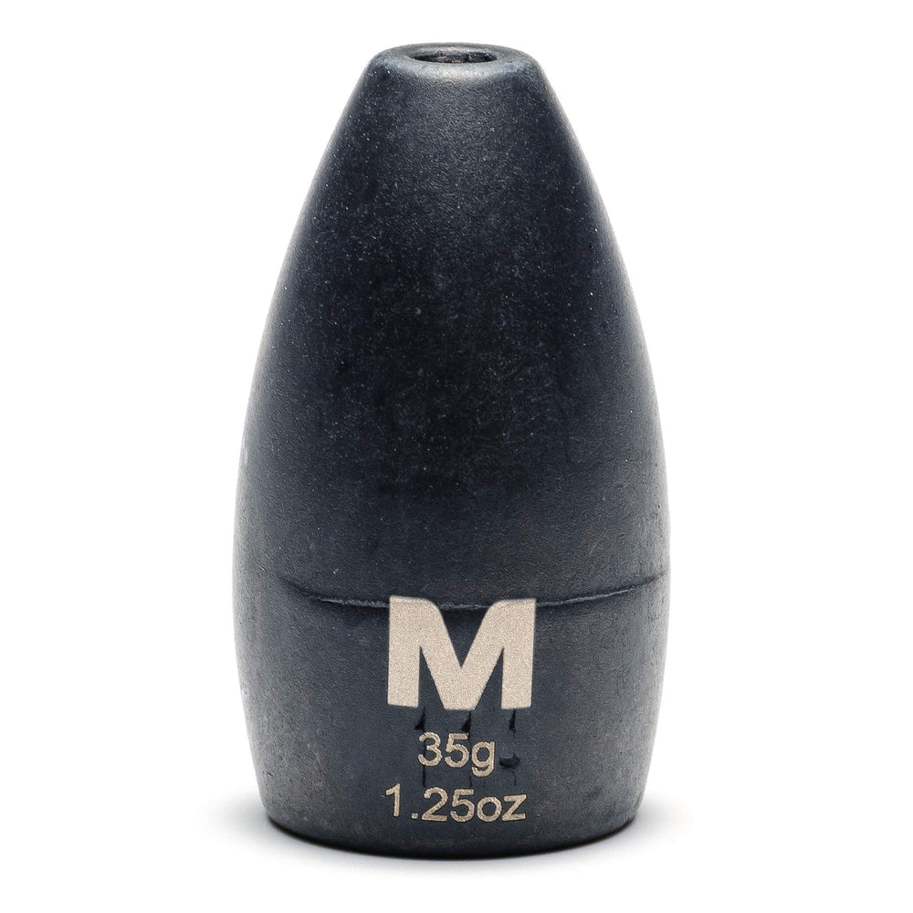 Mustad flipping weight 1.25oz front view highlighting durable tungsten construction for precise weight control