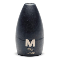 Mustad flipping weight 1.25oz front view highlighting durable tungsten construction for precise weight control