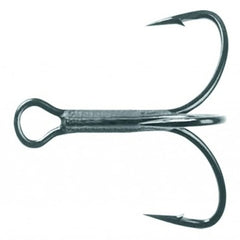 Mustad KVD Elite TG78NP 1/0 triple grip treble hook in black nickel for better hook-ups on hard baits.