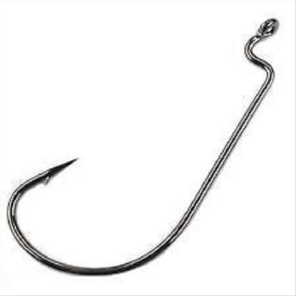 Mustad Megabite Wide Gap Hook with offset shank for secure large soft plastics.