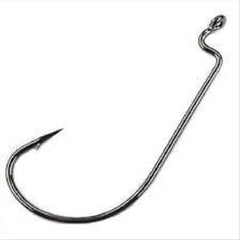 Mustad Megabite Wide Gap Hook with offset shank for secure large soft plastics.