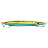 Mustad Rip Roller Jig Fusilier Glitter front view enhances deep-water visibility and attraction