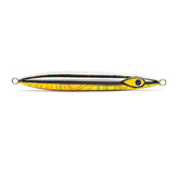 Mustad Rip Roller Slow Fall Jig Gold Albalone 200g in deep-water jigging setup