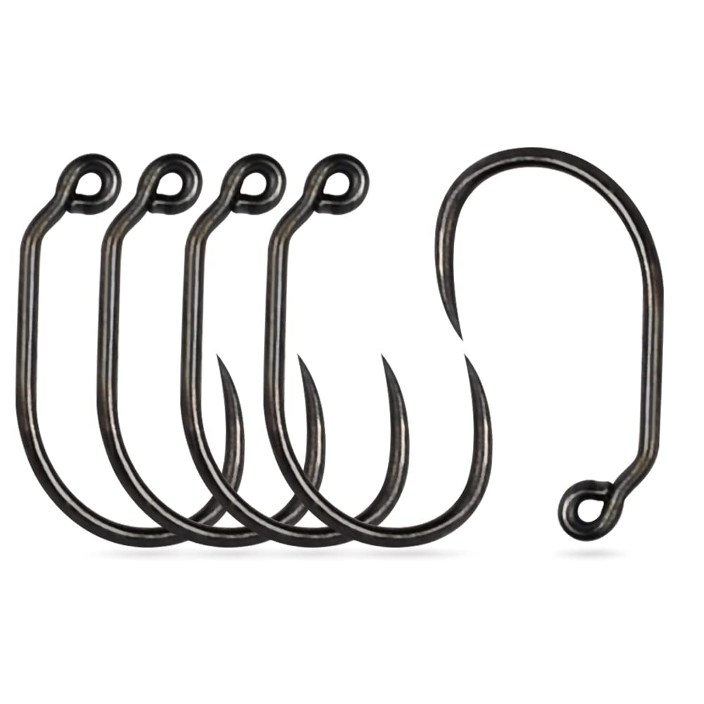 MUUNN 100-piece barbless jig fly hooks for easy catch-and-release on rivers and lakes.