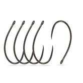 MUUNN 100pcs fly tying hooks with arc back design for balanced hook setting