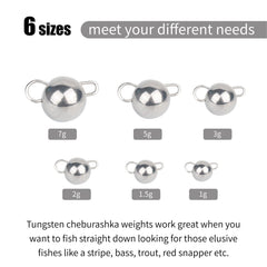 MUUNN Cheburashka rig weights cover 1–30g range for versatile fishing scenarios.