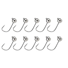 MUUNN tungsten jig head 2g with barb for clean penetration and secure hook sets.