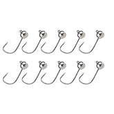 MUUNN tungsten jig head with barb improves bass fishing hook retention.