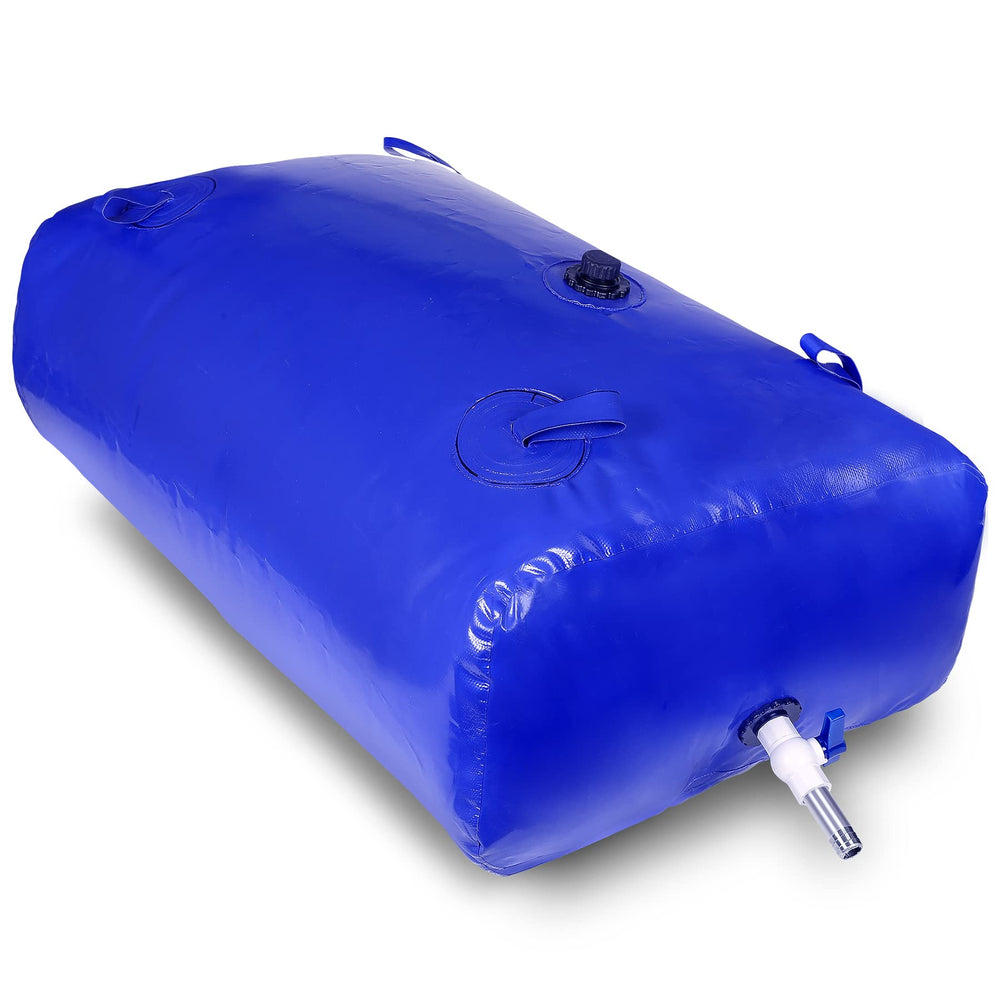 MXQMKL water bladder folded bag demonstrates compact outdoor storage for camping and disaster prep.