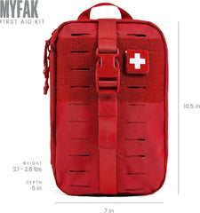 My Medic MyFAK Standard Ifak kit MOLLE panel allows secure car or backpack mounting.