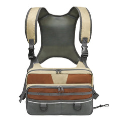 MYDAYS Fishing Chest Pack Grey - front view