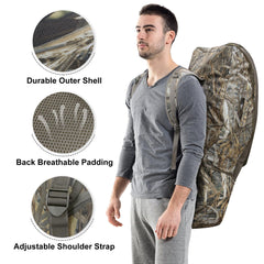 MYDAYS Soft Crossbow Case backpack strap for easy carry on hunts.