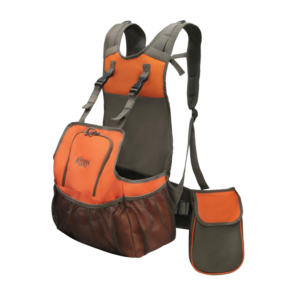 MYDAYS Upland Bird Vest front view for quick access during field hunts.
