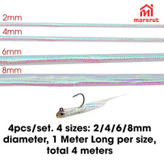 Pearlescent 4mm Mylar tubing for fly tying