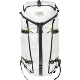 Mystery Ranch Scree 33 front view shows compact hiking-ready pack for day trips.