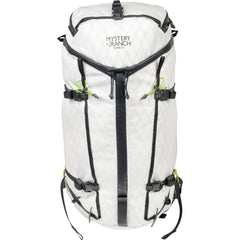 Mystery Ranch Scree 33 front view shows compact hiking-ready pack for day trips.