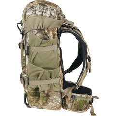 Mystery Ranch Treehouse 38 backpack top pocket open for quick access.
