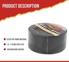 Mytee Products tarp patch adhesive-backed applied to seal rips on tarps.