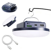 M.Y.Z. Wanderer camping light front view showing compact brightness for tent illumination
