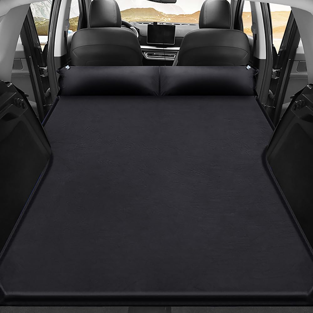 MZYLW car inflatable mattress on Ford Bronco Sport for a comfortable overnight rest.