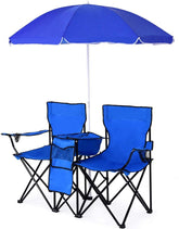 NaFurAhi ReunionG double chair blue frame for outdoor seating and stability.