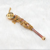 Nagina International brass polished whistle showcases durable craftsmanship for nautical decor.