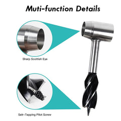 Naiveferry Bushcraft Hand Auger Wrench made of oxidized steel for rugged durability.