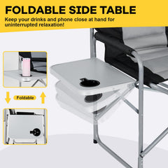 NAIZEA heated director chair cup holder keeps beverages within reach