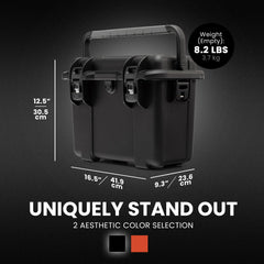 NANUK Trail 15 interior with dividers and mesh lid organizer