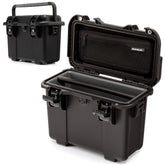 Exterior view of NANUK Trail 15 in black, case closed